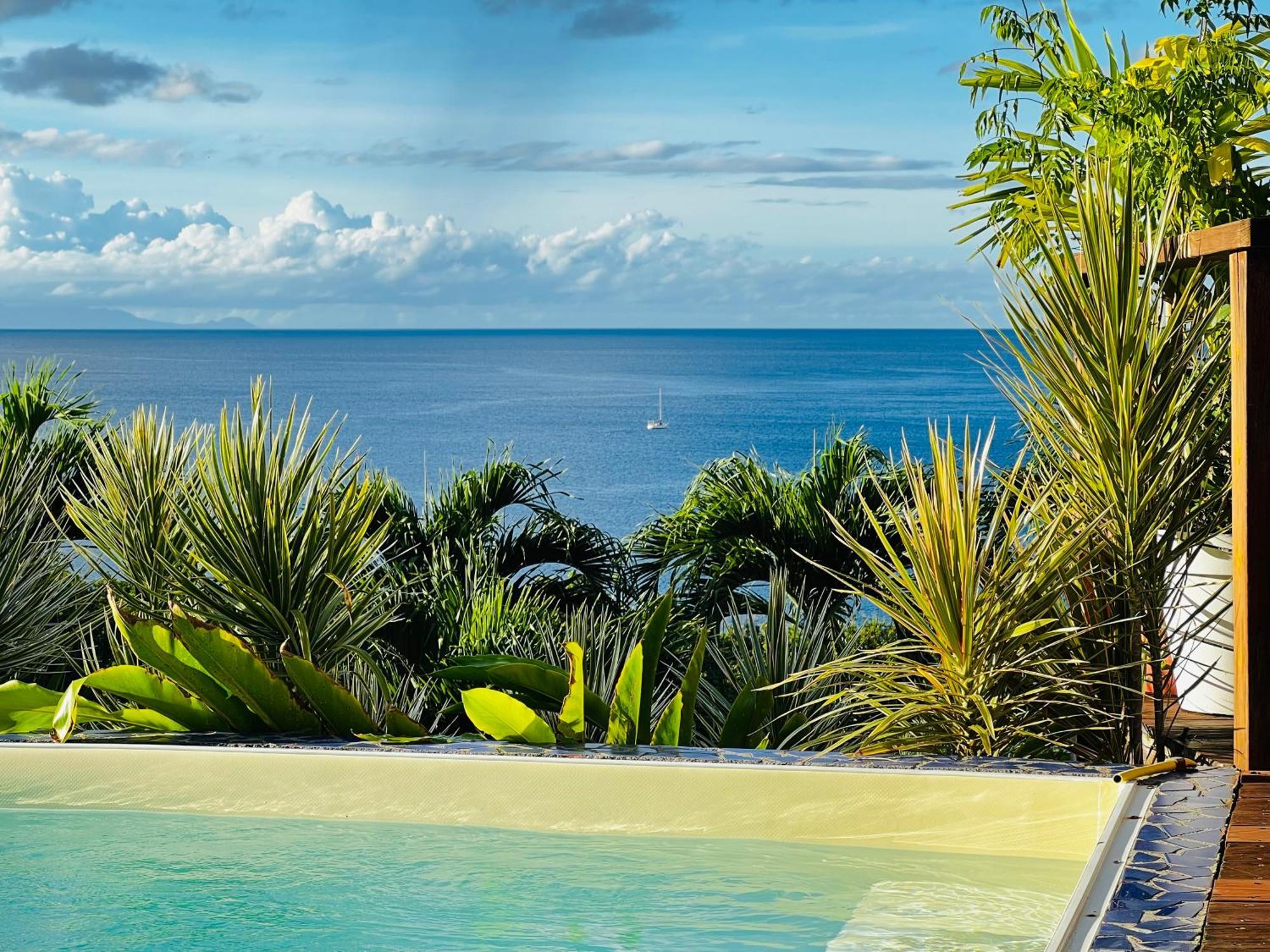 Vue Mer/3Beds/Piscine/Wifi/900 Metres De La Plage Deshaies Ngoại thất bức ảnh